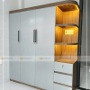 Tủ nhựa quần áo 3 cánh 1 kệ nhựa Ecoplast có đèn LED EC-TNEC25