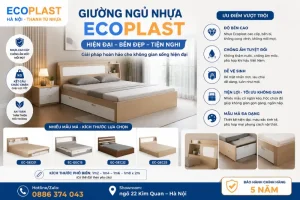 Giường ngủ nhựa Ecoplast