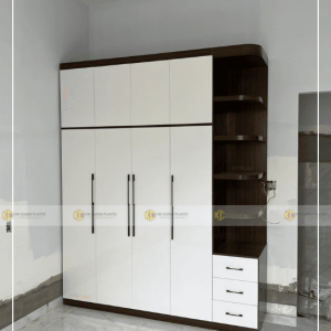 Tủ nhựa quần áo Ecoplast 4 cánh 1 kệ kịch trần EC-TNEC09