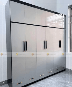 Tủ nhựa quần áo Ecoplast 6 cánh kịch trần EC-TNEC33