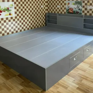 Giường Nhựa Cao Cấp Ecoplast Màu Vải Nâu EC-GEC03