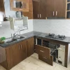 Tủ bếp nhựa Ecoplast cao cấp chữ L 5+3 cánh EC-TBNL03
