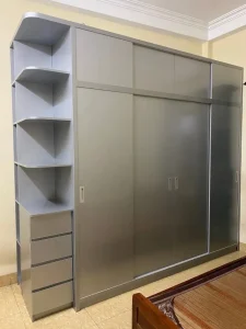 Tủ nhựa quần áo Ecoplast 4 cánh 1 kệ lùa EC-TNEC108 dẹp