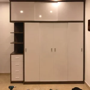 Tủ nhựa quần áo Ecoplast 4 cánh 1 kệ lùa kịch trần EC-TNEC108