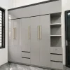 Tủ nhựa quần áo Ecoplast 5 cánh 1 kệ cho nhà phố EC-TNEC04