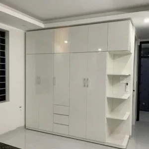 Tủ nhựa quần áo Ecoplast 5 cánh 1 kệ cho nhà phố EC-TNEC04