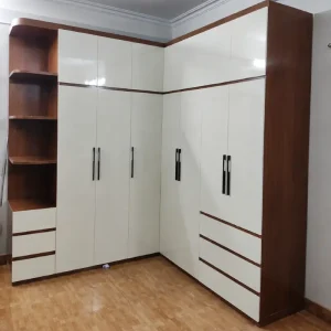 Tủ nhựa quần áo Ecoplast góc chữ L 3 cánh 1 kệ x 4 cánh EC-TNEC18