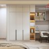 Tủ quần áo nhựa Ecoplast 3 cánh 1 kệ kịch trần cao cấp màu trắng thiết kế đa năng hiện đại - EC-TQA 092