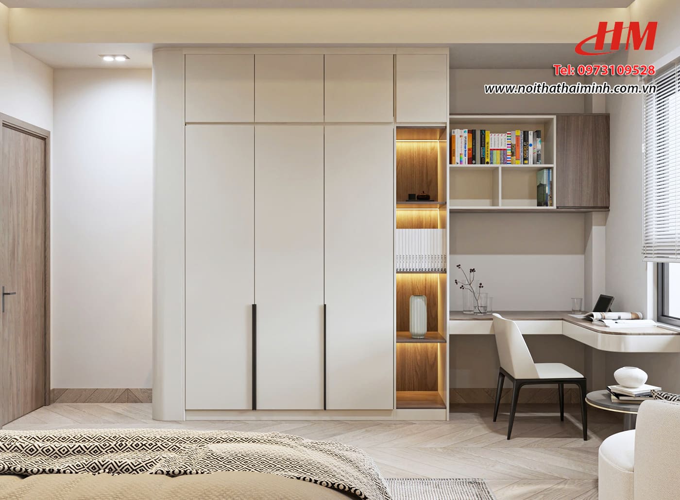 Tủ quần áo nhựa Ecoplast 3 cánh 1 kệ kịch trần cao cấp màu trắng thiết kế đa năng hiện đại - EC-TQA 092