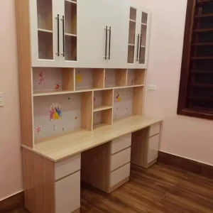 Bàn học nhựa đôi kèm tủ cánh kính Ecoplast EC-BHS12