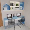 Bàn làm việc đôi nhựa Ecoplast đẹp tại nhà EC-BLV06