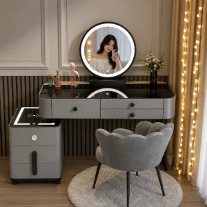 Bàn trang điểm nhựa Ecoplast xoay xịn EC-BTD13