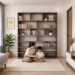 Kệ sách nhựa Ecoplast lắp ghép EC-KSN05