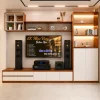 Kệ tivi nhựa Ecoplast có chỗ để loa và ngăn kéo EC-KTV12