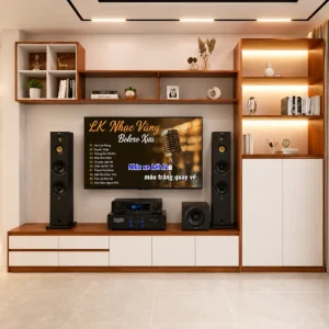 Kệ tivi nhựa Ecoplast có chỗ để loa và ngăn kéo EC-KTV12