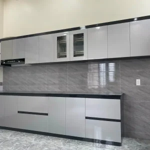 Tủ bếp nhựa Ecoplast chữ I 7 cánh EC-TBNI09