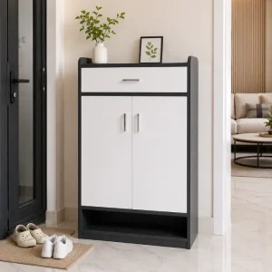 Tủ giầy dép 2 cánh nhựa Ecoplast hở đáy EC-TGD09