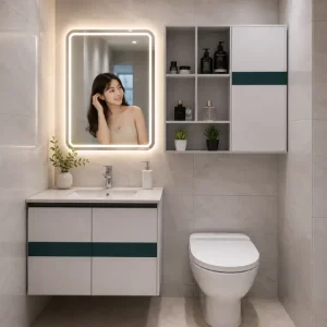 Tủ kệ mỹ phẩm nhựa Ecoplast nhà tắm EC-KMP06