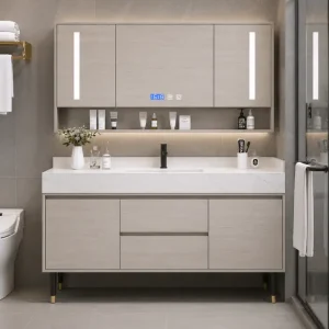 Tủ nhựa lavabo Ecoplast cho khách sạn/homestay EC-LVB07