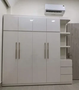 Tủ nhựa quần áo 4 cánh 1 kệ kịch trần Ecomi EC-ECM08