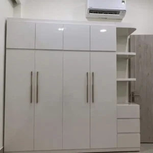Tủ nhựa quần áo 4 cánh 1 kệ kịch trần Ecomi EC-ECM08