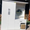 Tủ quần áo 2 cánh kết hợp bàn trang điểm nhựa Ecomi EC-ECM12