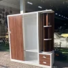 Tủ quần áo 2 cánh lùa 1 kệ kết hợp bàn trang điểm nhựa Ecomi EC-ECM13