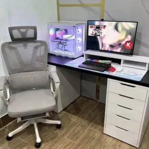 Bàn làm việc nhựa Ecoplast có mặt ngăn và chân để case máy PC EC-BLV11