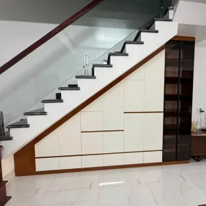 Tủ nhựa dưới chân cầu thang phòng khách Ecoplast EC-TCT04