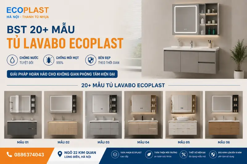 Tủ Lavabo nhựa Ecoplast