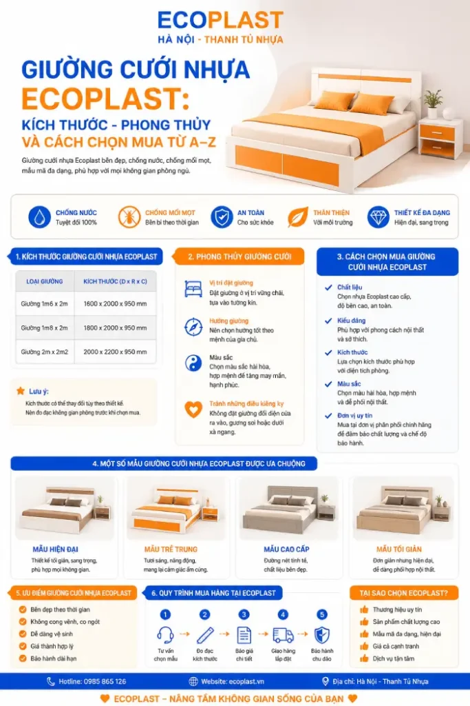Giường Cưới Nhựa Ecoplast