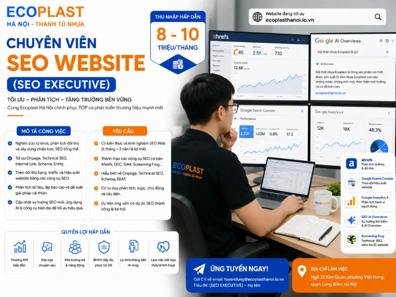 tuyển dụng chuyên viên SEO Website (SEO Executive)