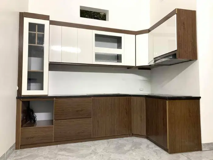 Xưởng thi công tủ bếp nhựa Ecoplast theo yêu cầu tại Đông Anh