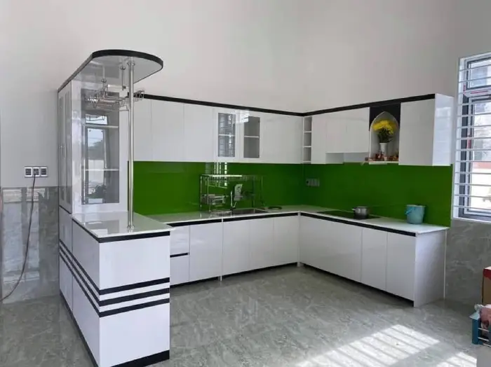 Xưởng thi công tủ bếp nhựa Ecoplast theo yêu cầu tại Tây Hồ