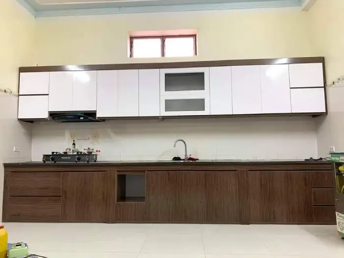 Xưởng thi công tủ bếp nhựa Ecoplast theo yêu cầu tại khu vực Từ Liêm
