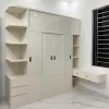 Tủ nhựa quần áo 4 cánh lùa 1 kệ kèm bàn trang điểm Ecoplast EC-TCL09